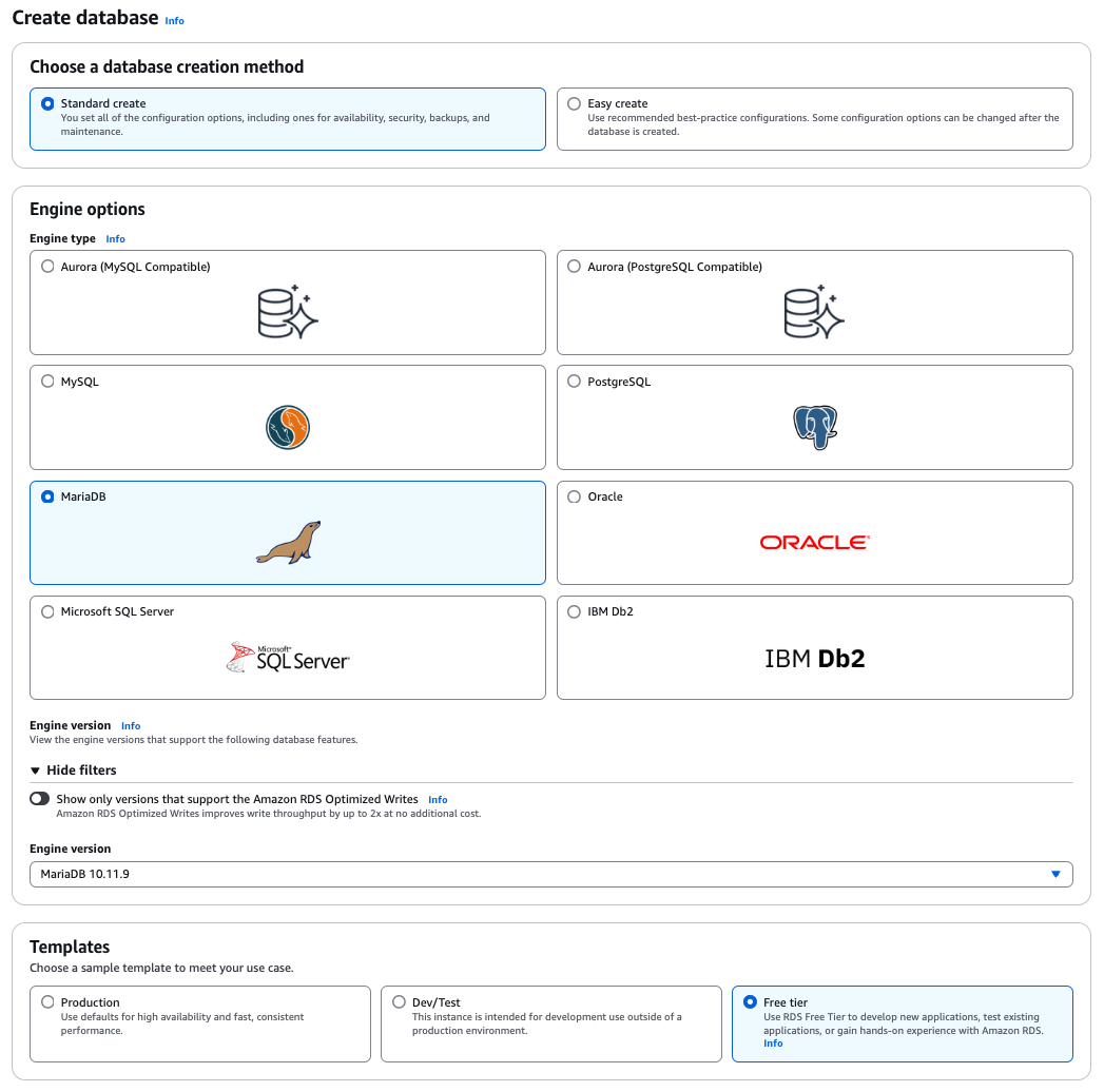 Configuració de les opcions del motor