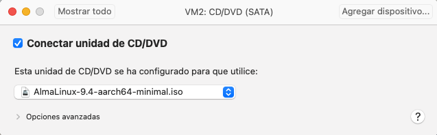 Configuració de la imatge ISO